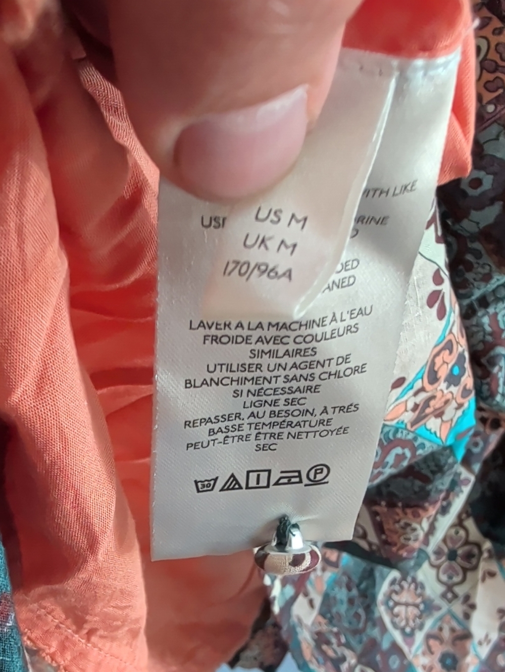 By Anthropologie Peregrine Boho Printed Maxi Dress with Turquoise Accents - Picture 9 of 13